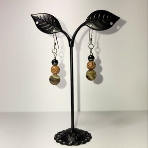 Stone Beaded Earrings